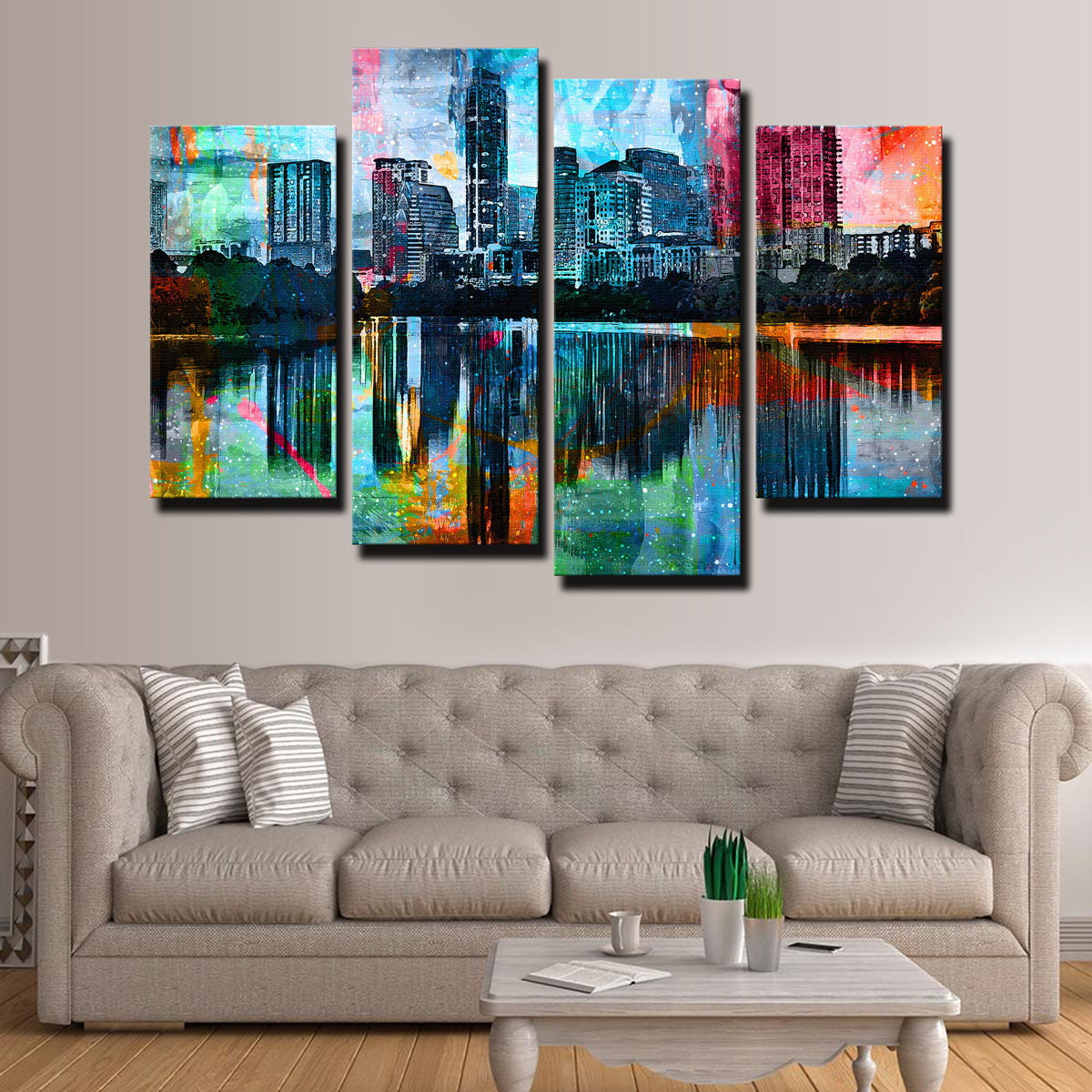 Stunning Abstract Austin Wall Art for Modern Interiors