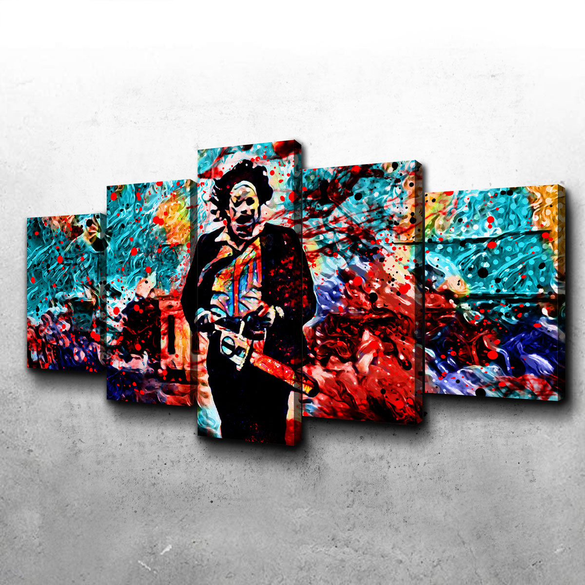 Stunning Abstract Leatherface Wall Art for Home Decor