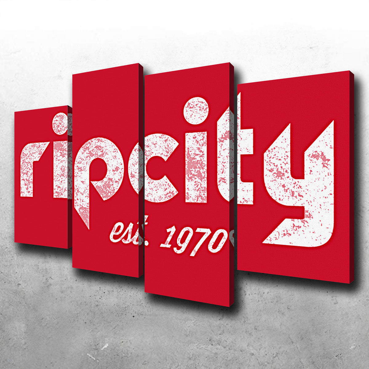 Rip City Premium Wall Art - Sustainable Pine Wood Framed