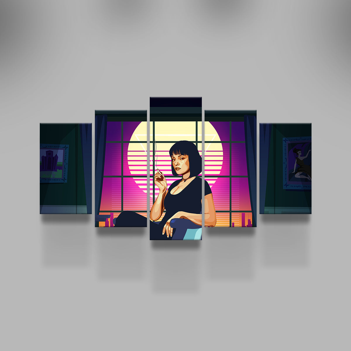 Pulp Fiction Iconic Scene Wall Art by Ralph & Laura Design