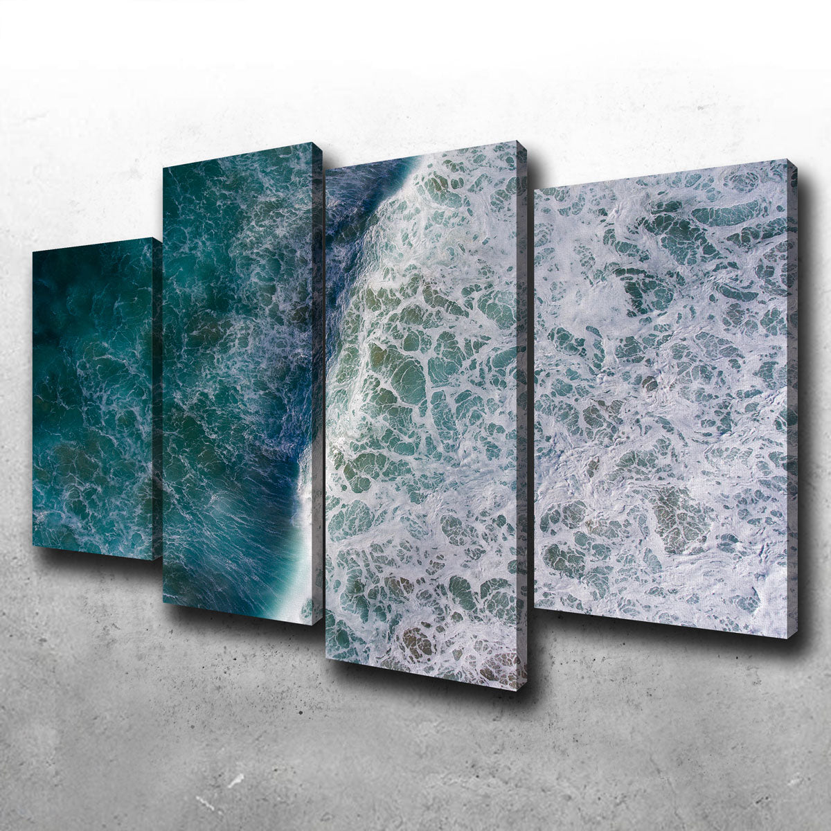Stunning Blue Wave Wall Art by Karolis Janulis