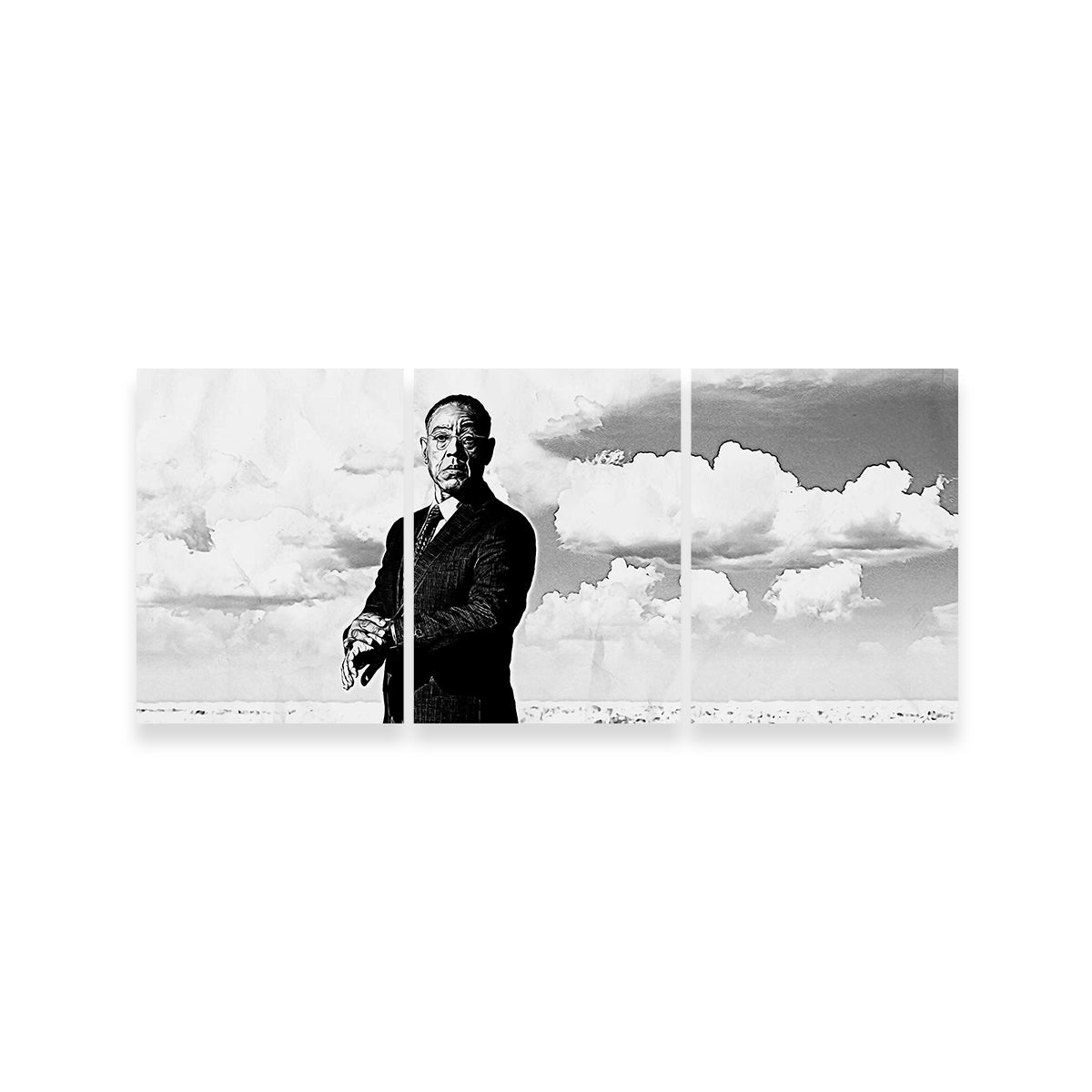 Stunning Gus Fring Grayscale Wall Art for Home Decor