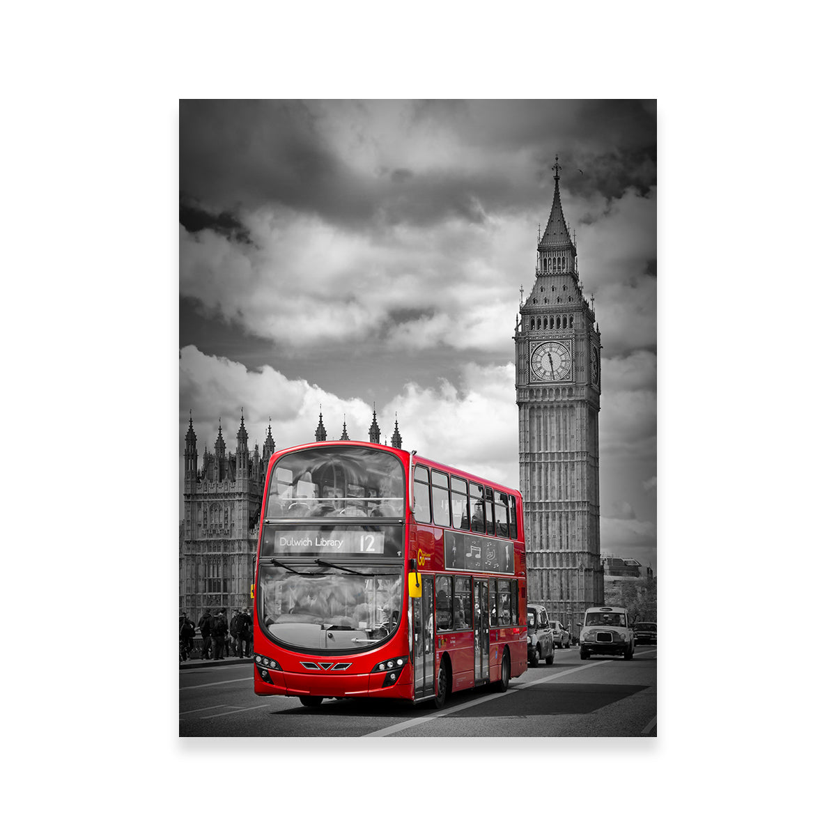 Stunning London Street Scene Wall Art by Melanie Viola