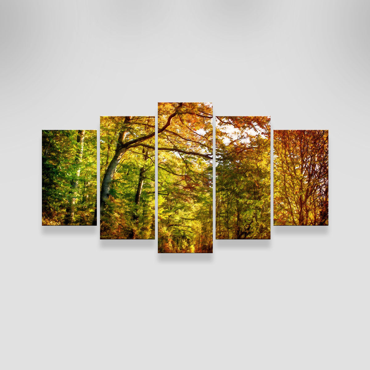 Autumn Leaves Pathway Wall Art by Denise Dundon - Stunning Decor for Your Space