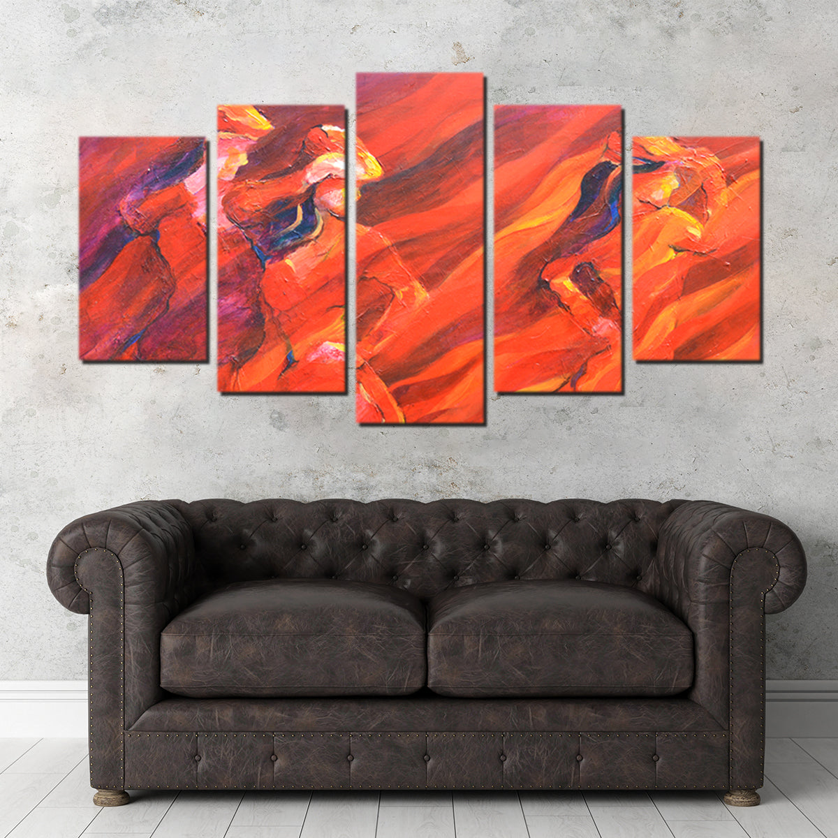 Stunning Salsa Over Charcoal Wall Art by Gerry Segismundo