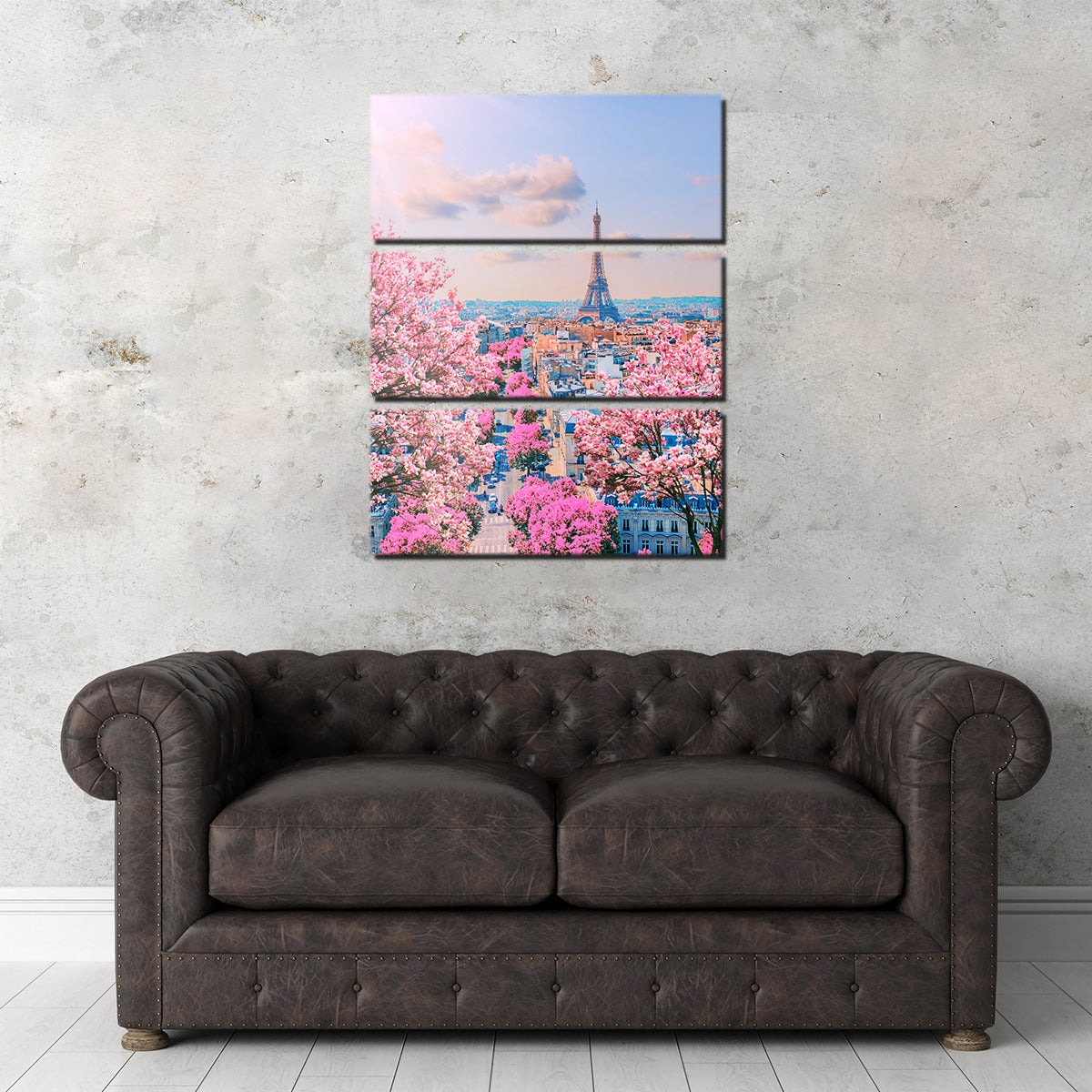 Exquisite Paris Sakura Wall Art for Home Decor