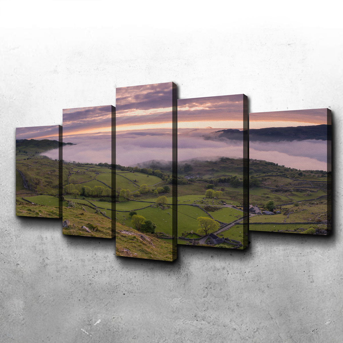 Stunning Receding Fog Wall Art by Mike Cotton