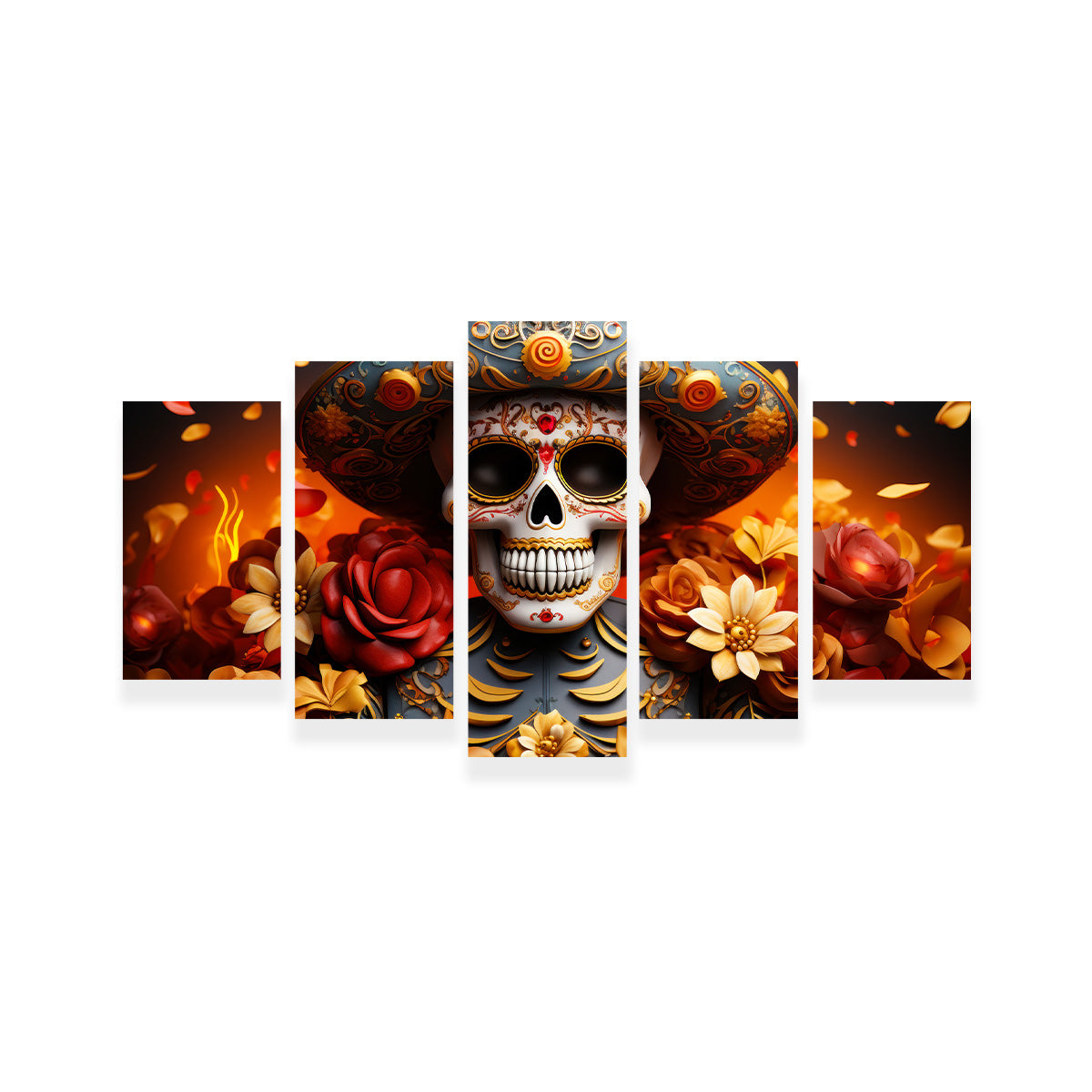Authentic Day of the Dead Skull Wall Art for Stunning Home Decor