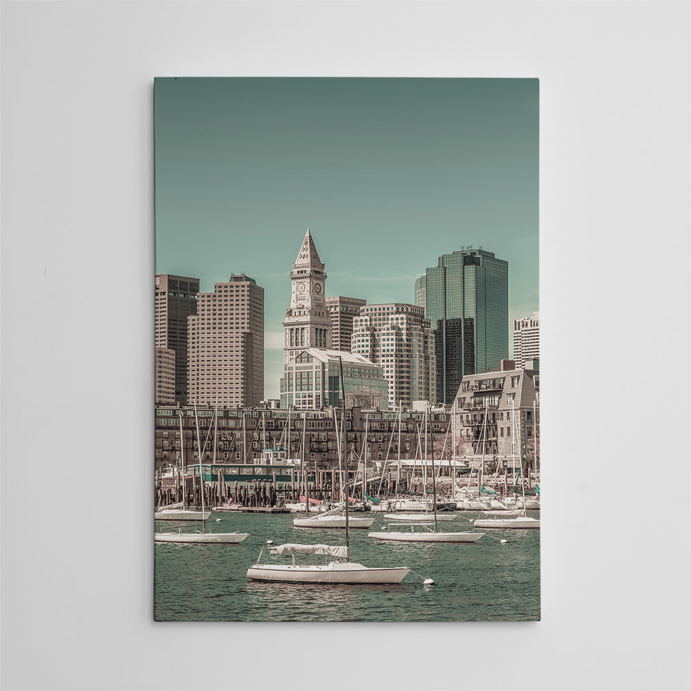 Stunning Boston Cityscape North End Wall Art by Melanie Viola