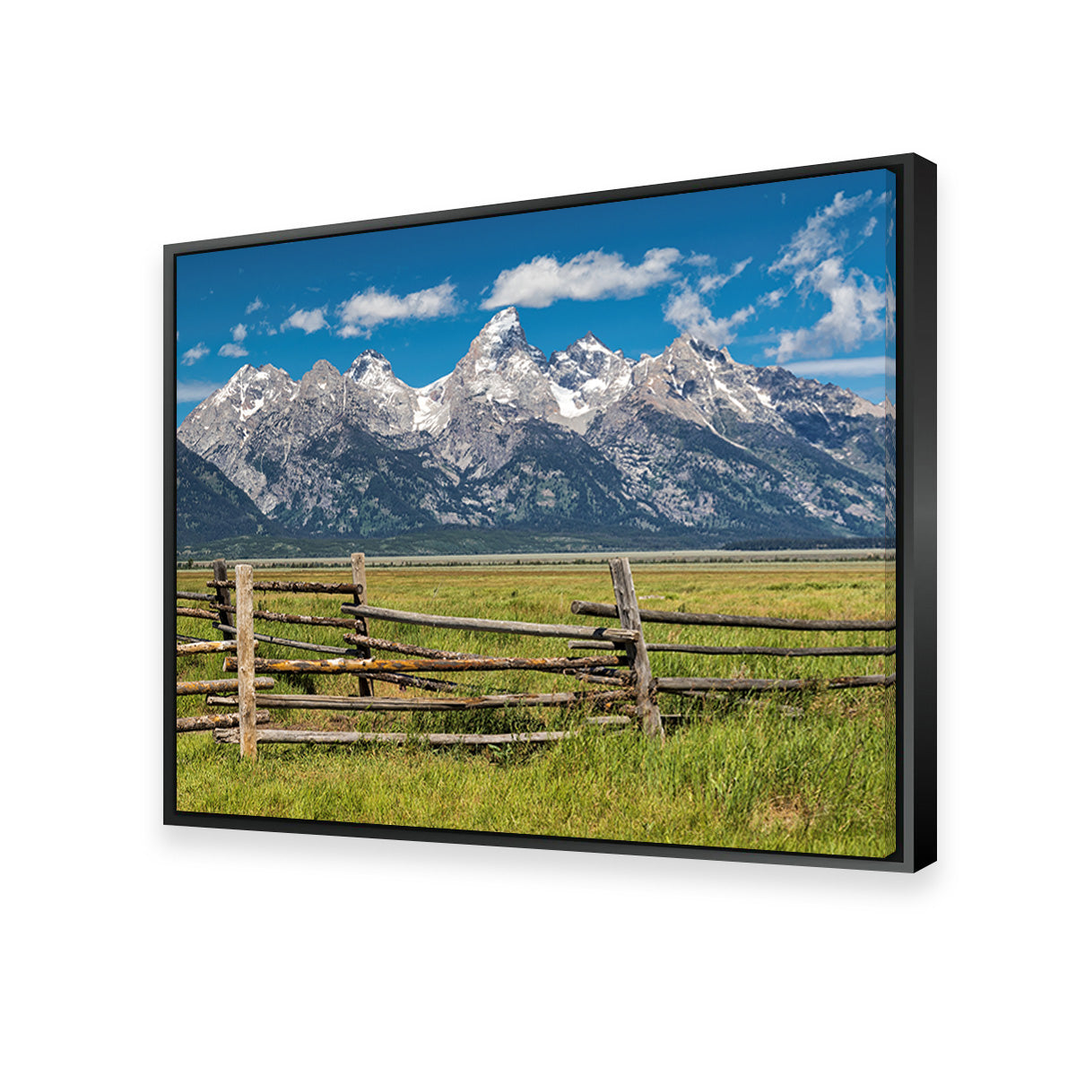 Stunning Grand Tetons and Corral Fence Wall Art for Your Home Decor