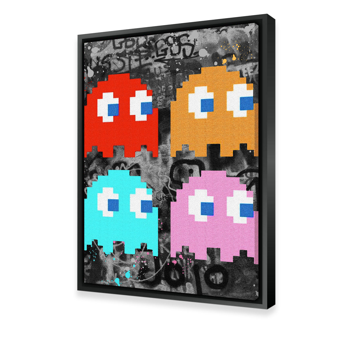 Eye - Catching Pacman Ghosts Wall Art by Stephen Chambers