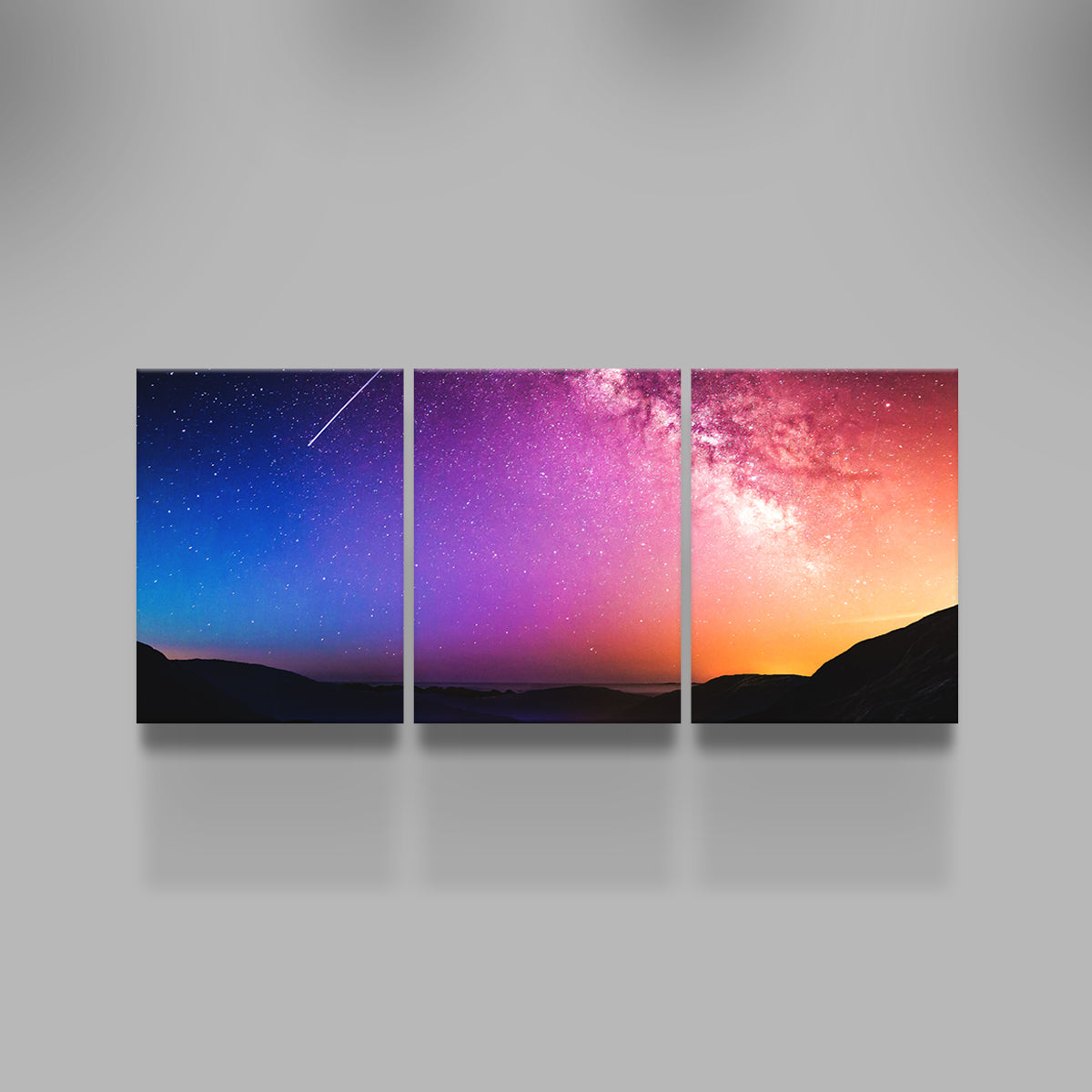 Gorgeous Rainbow Night Wall Art by George Sorin