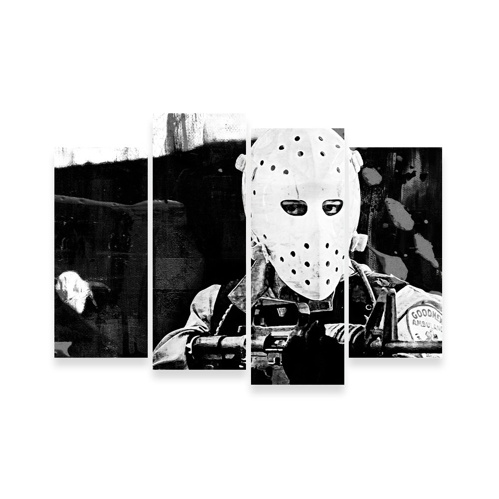 Stunning Heat - The Heist Grayscale Wall Art for Modern Decor