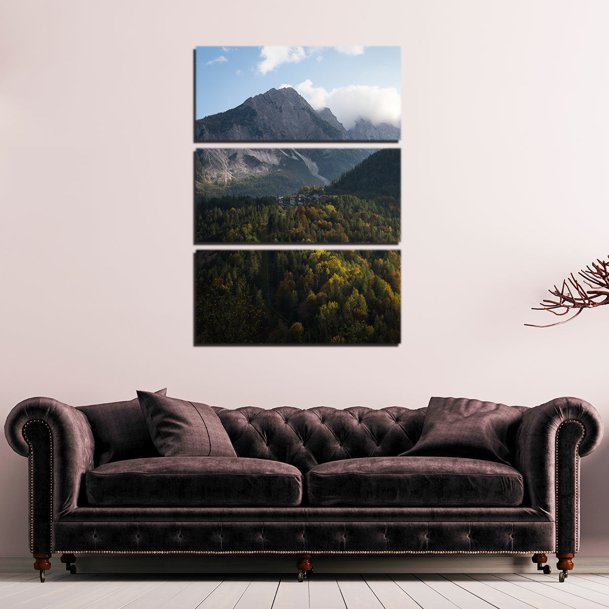 Cibiana Wall Art by Enzo Romano - Premium Handmade Canvas Artwork