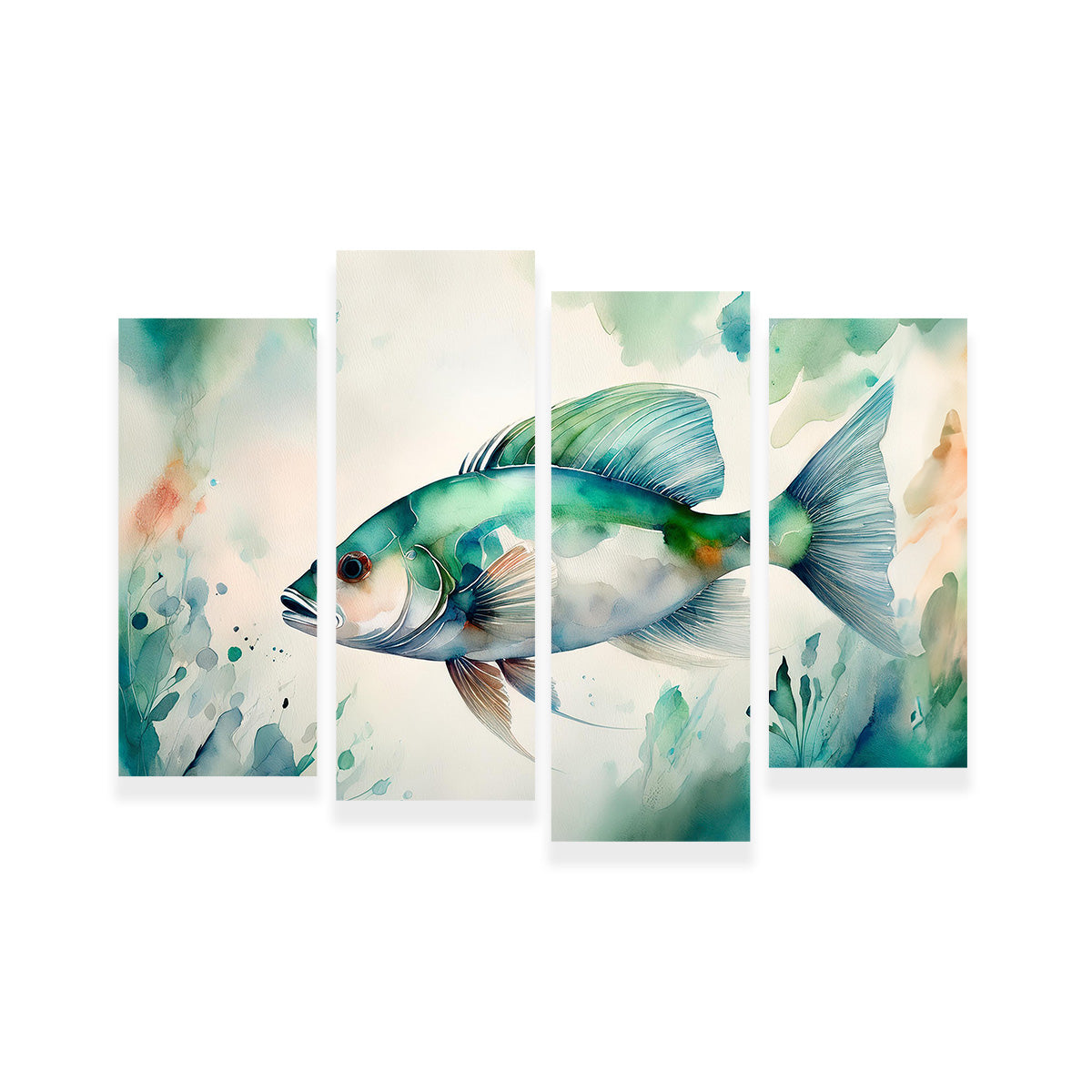 Exquisite Salt Water Fish Painting Wall Art for Stunning Home Decor