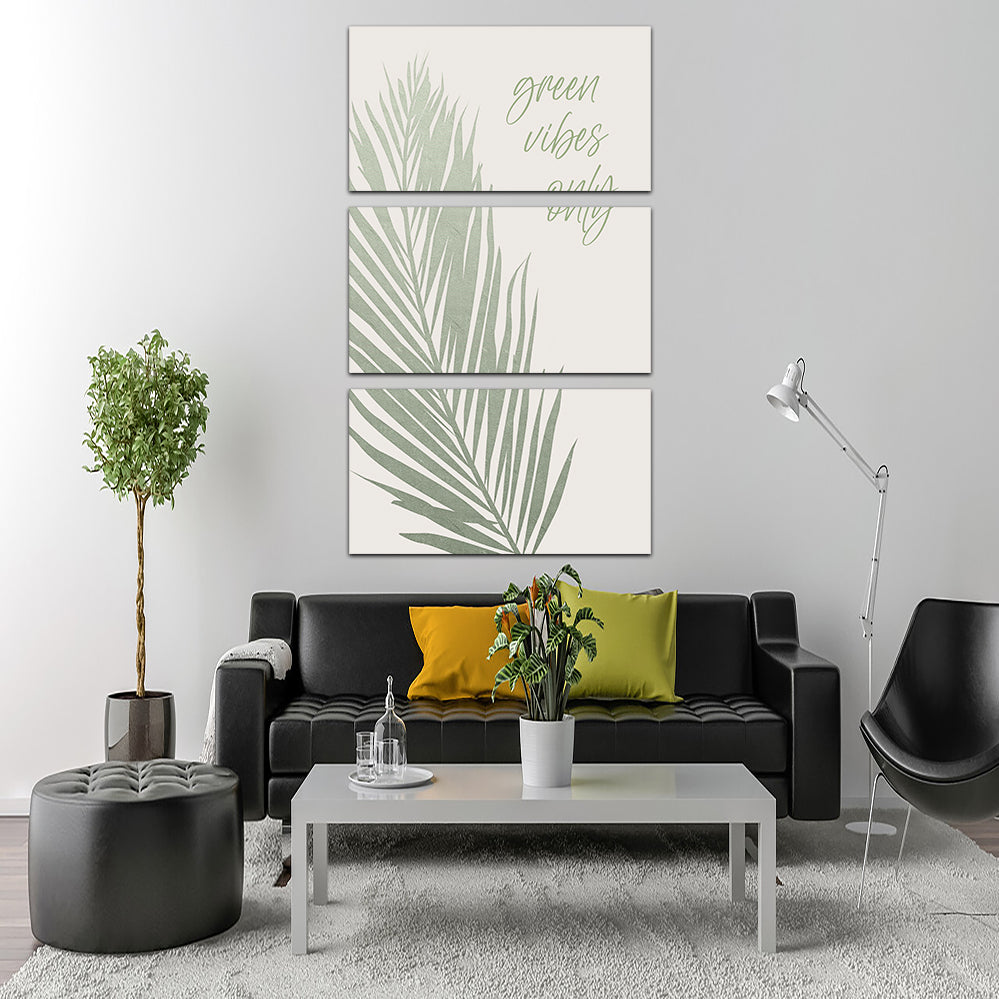 Eco - Friendly Green Vibes Only Wall Art by Melanie Viola