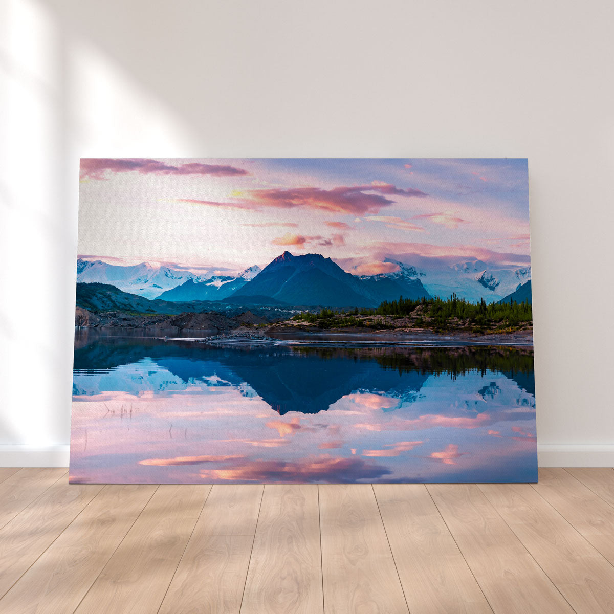 Stunning Glacier Sunset Wall Art by Lucas Moore
