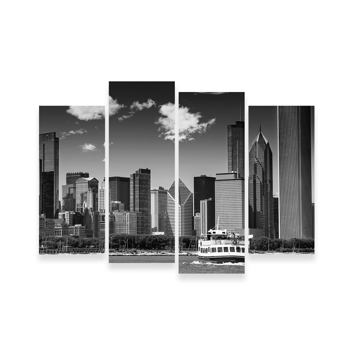 Stunning Chicago Skyline Wall Art by Melanie Viola