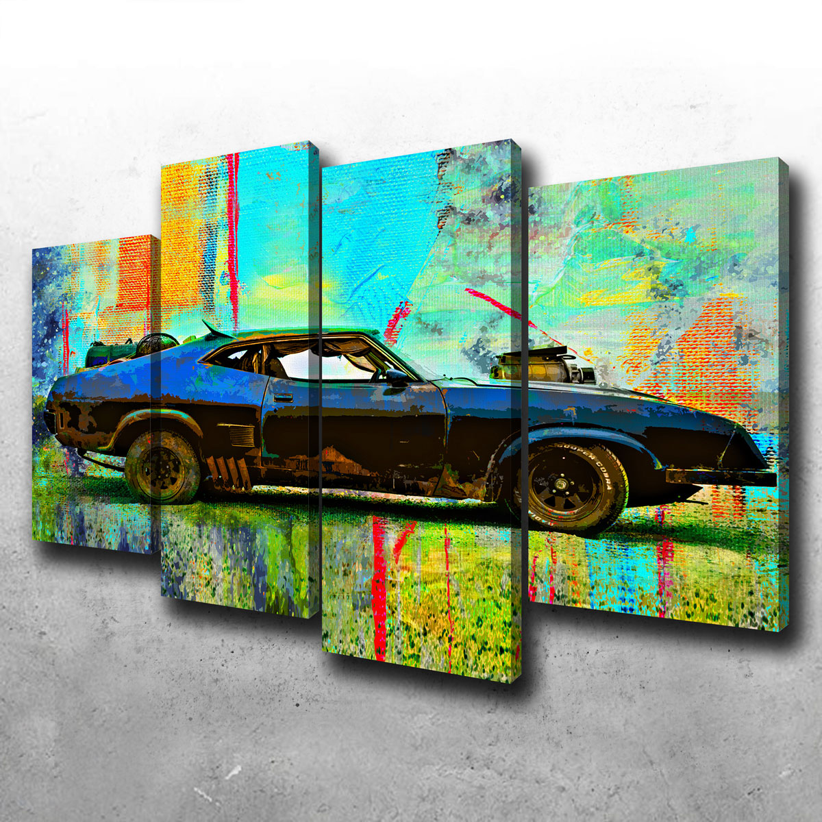 Unique Abstract Interceptor Wall Art for Home Decor