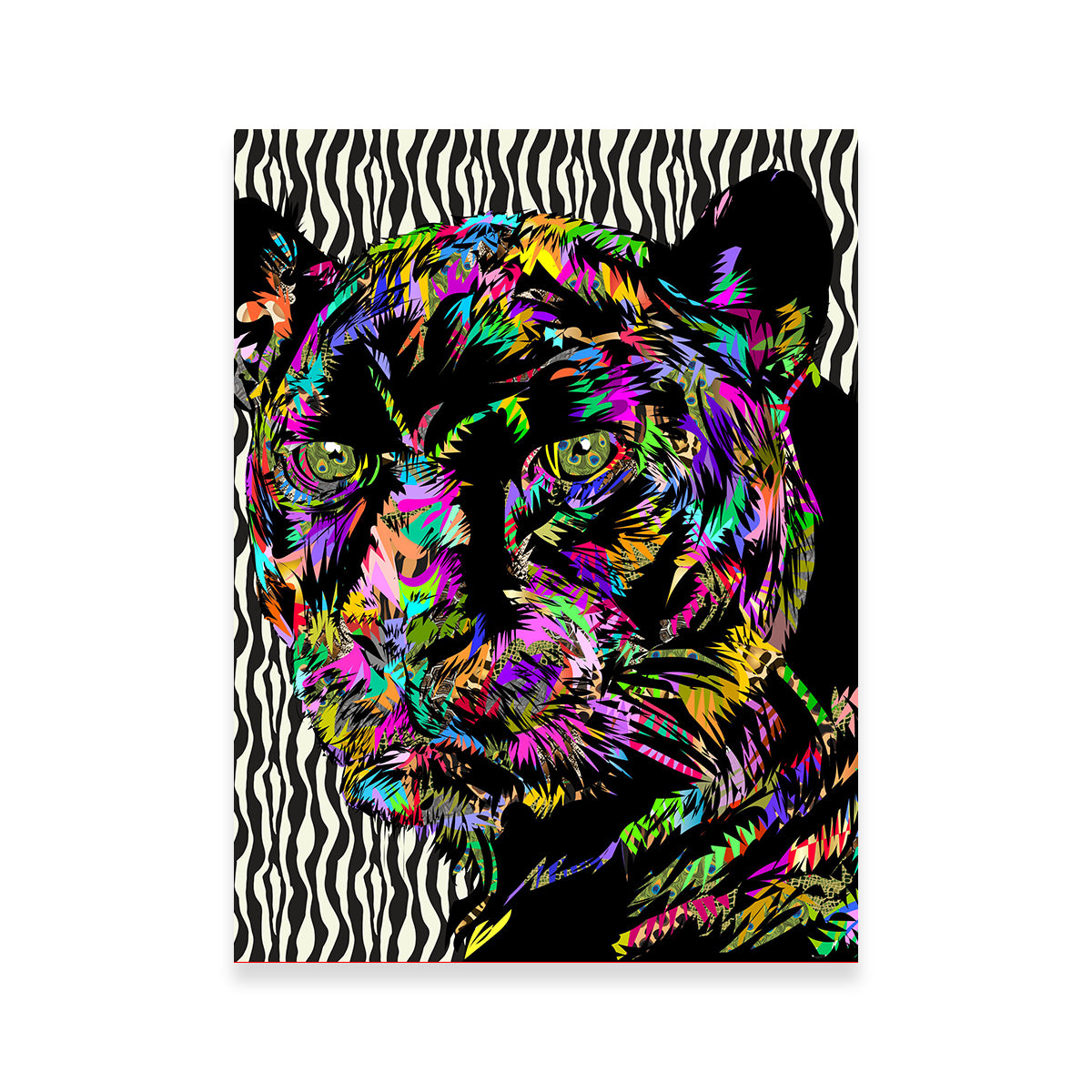 Stunning Panther Abstract Wall Art for Home Decor