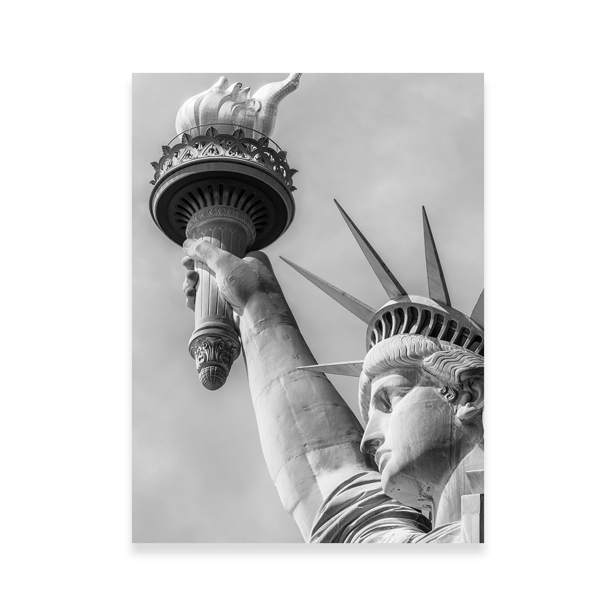 Stunning Statue Of Liberty Closeup Wall Art by Melanie Viola