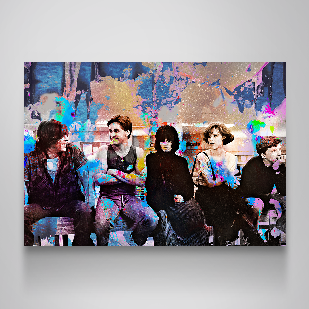 Eye - catching Abstract Breakfast Club Wall Art for Stunning Decor