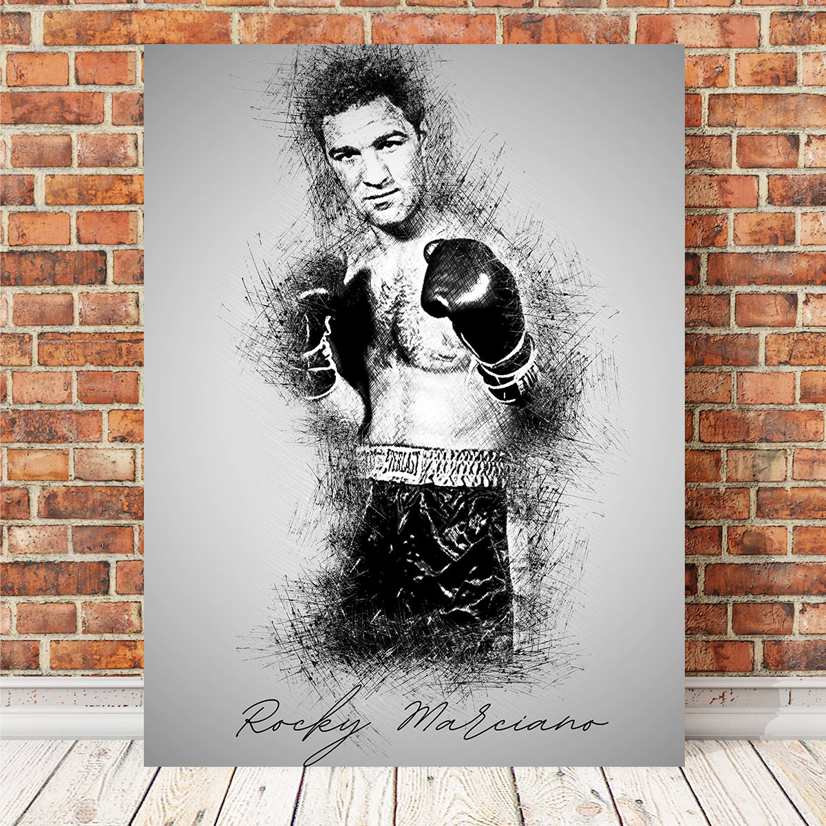 Stunning Rocky Marciano Wall Art by Albi Art