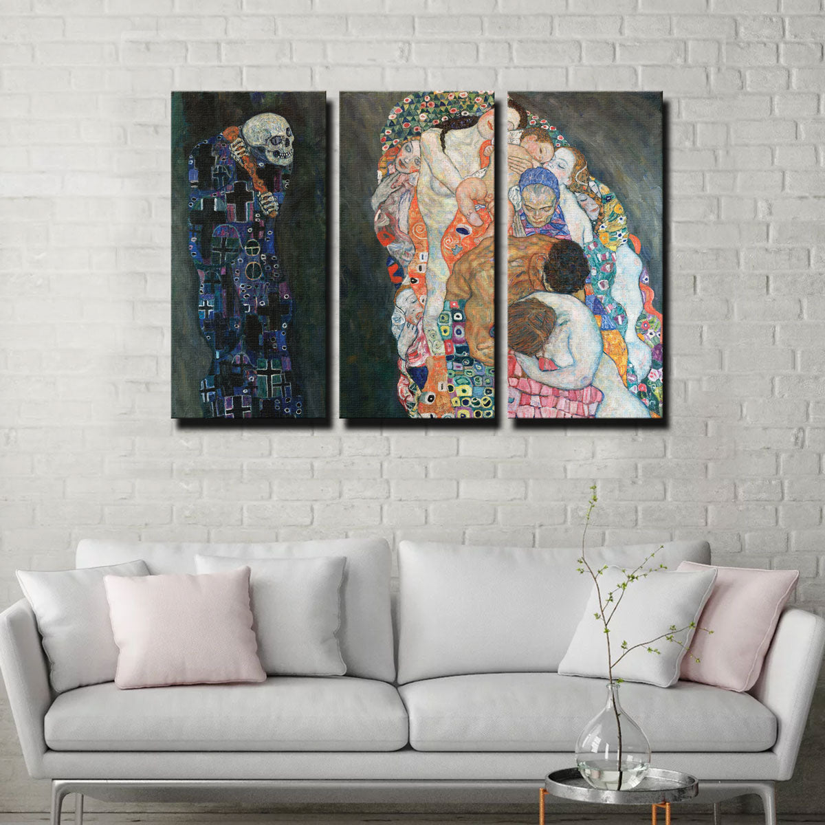 Gustav Klimt's Death and Life Stunning Wall Art