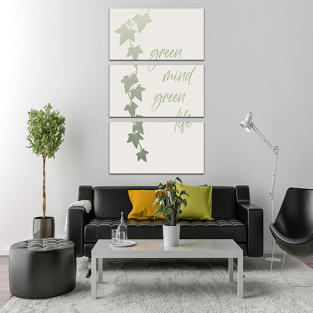 Green Mind - Green Life Wall Art: Sustainable and Museum-Quality Decor