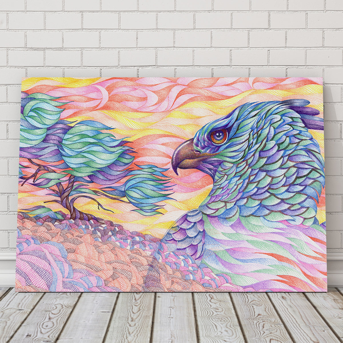 Stunning Raptor's Vigilance Wall Art for Home Decor