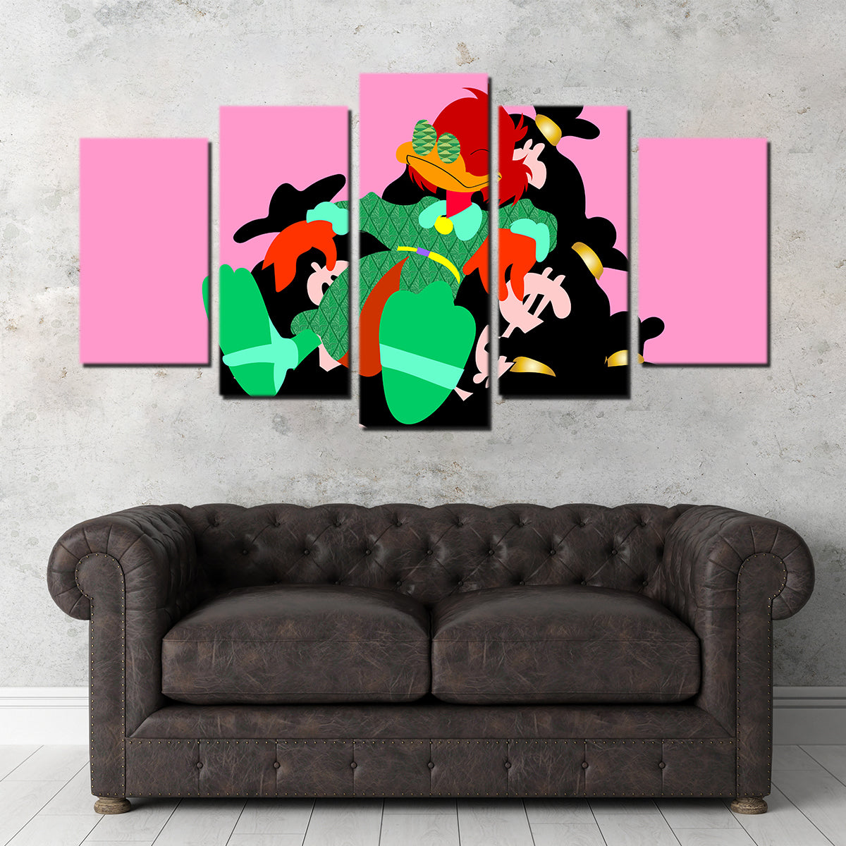 Donald Money Pile Wall Art - Stunning Sustainable Canvas Wall Decor