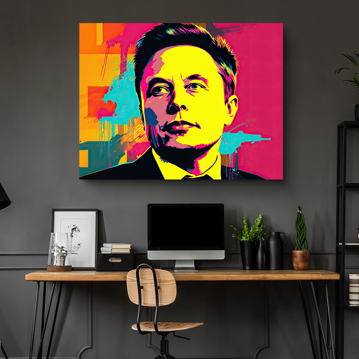 Unique Elon - Warhol Inspired Wall Art by Ralph & Laura Design