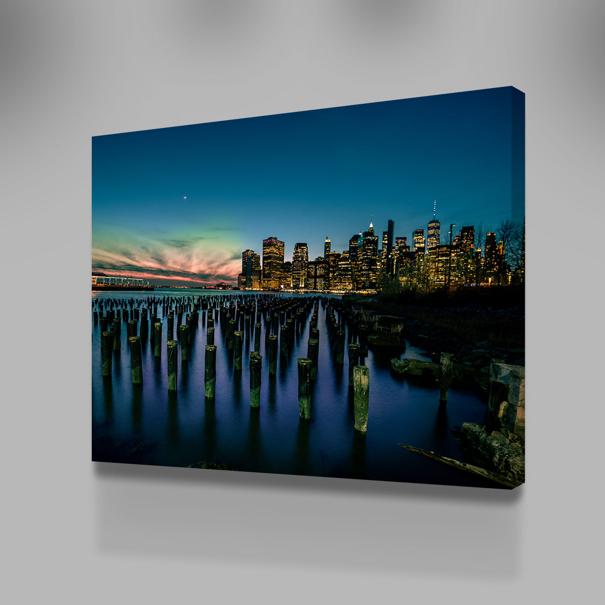Stunning Dumbo Pier Wall Art by Charity Dos Santos