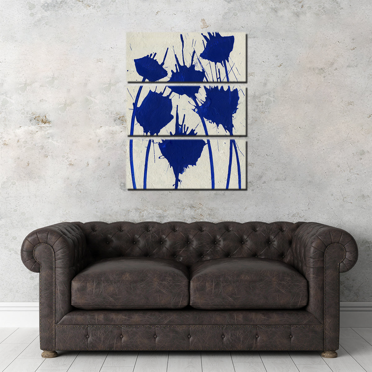 Stunning Blue Flowers Wall Art by Evgeny Vetrov