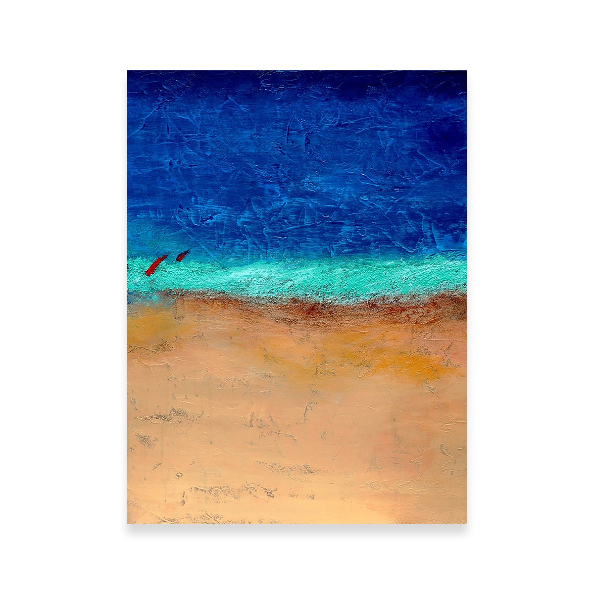 Exquisite Birds at Beach Wall Art by Peggy Hinaekian