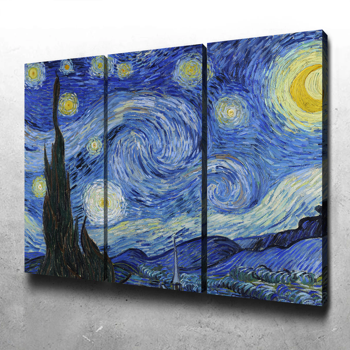 Enchanting Starry Night Wall Art - Premium Canvas for Home Decor