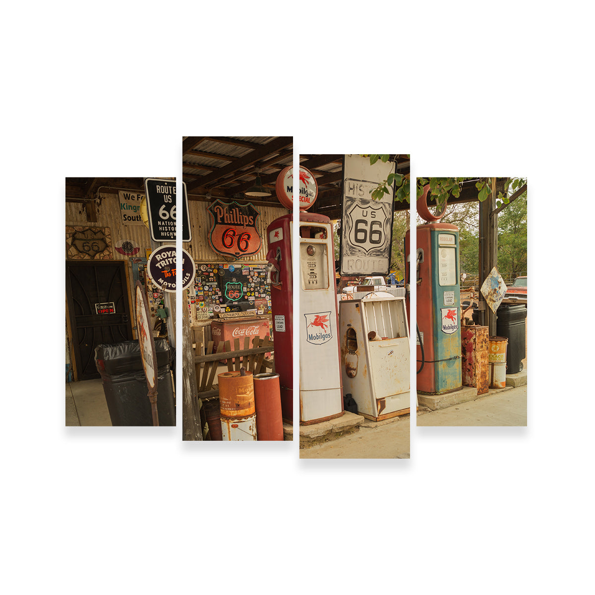 Authentic Route 66 in Arizona Canvas Prints