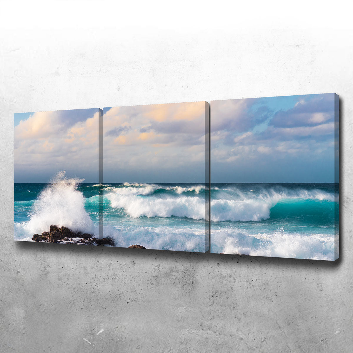 Stunning Blue Crash Wall Art by Lucas Moore