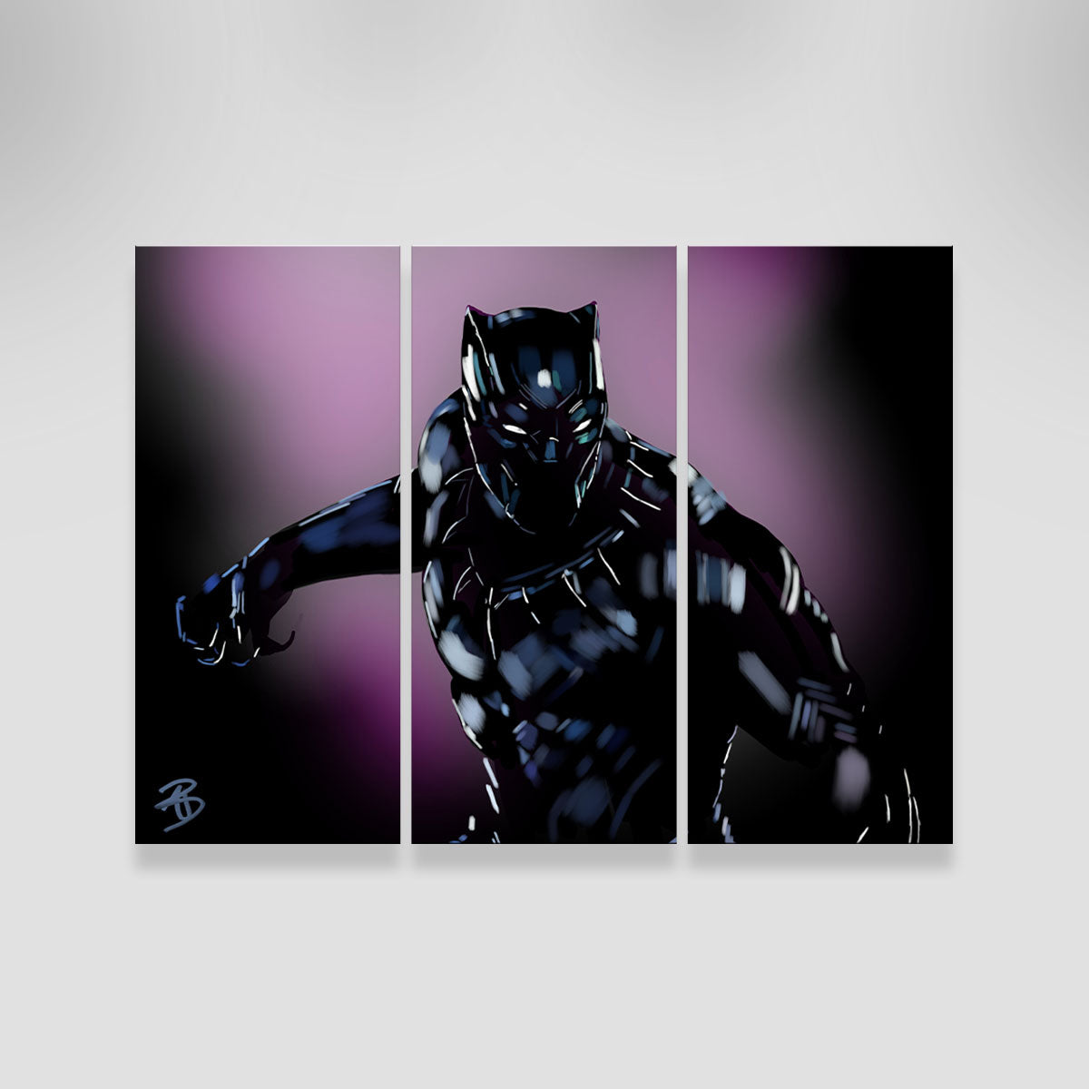 Stunning Purple Panther Wall Art by Andy Brackpool