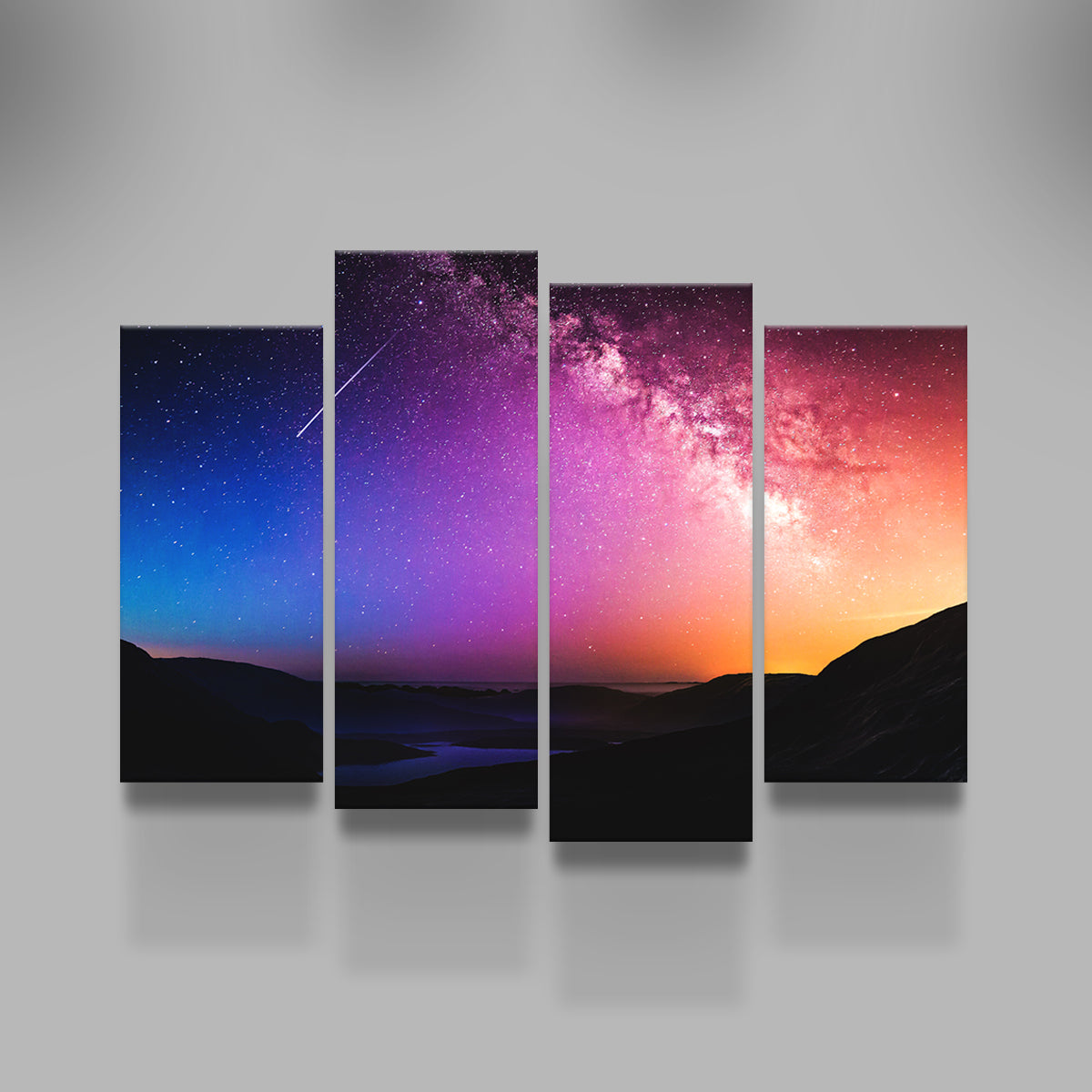 Gorgeous Rainbow Night Wall Art by George Sorin