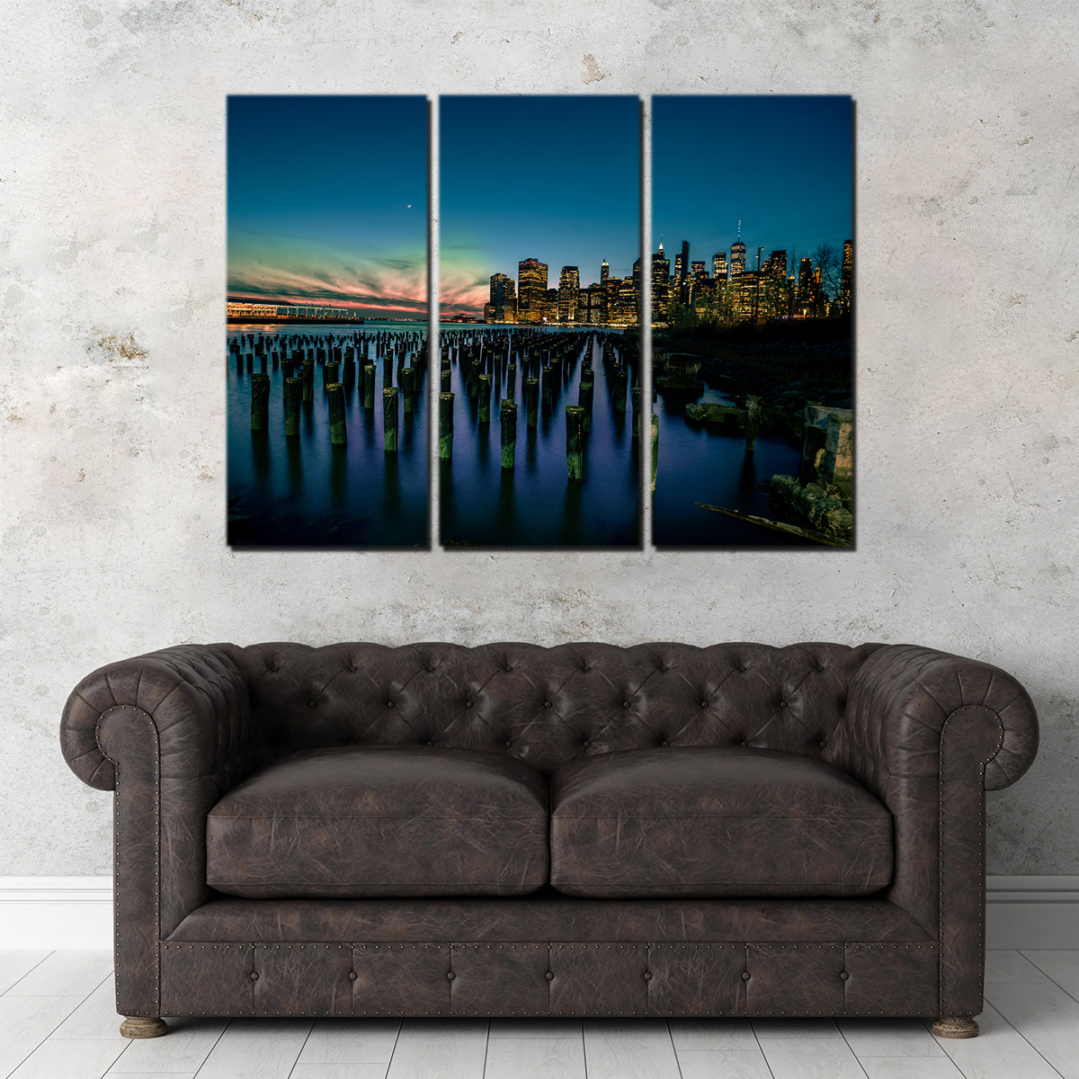 Stunning Dumbo Pier Wall Art by Charity Dos Santos