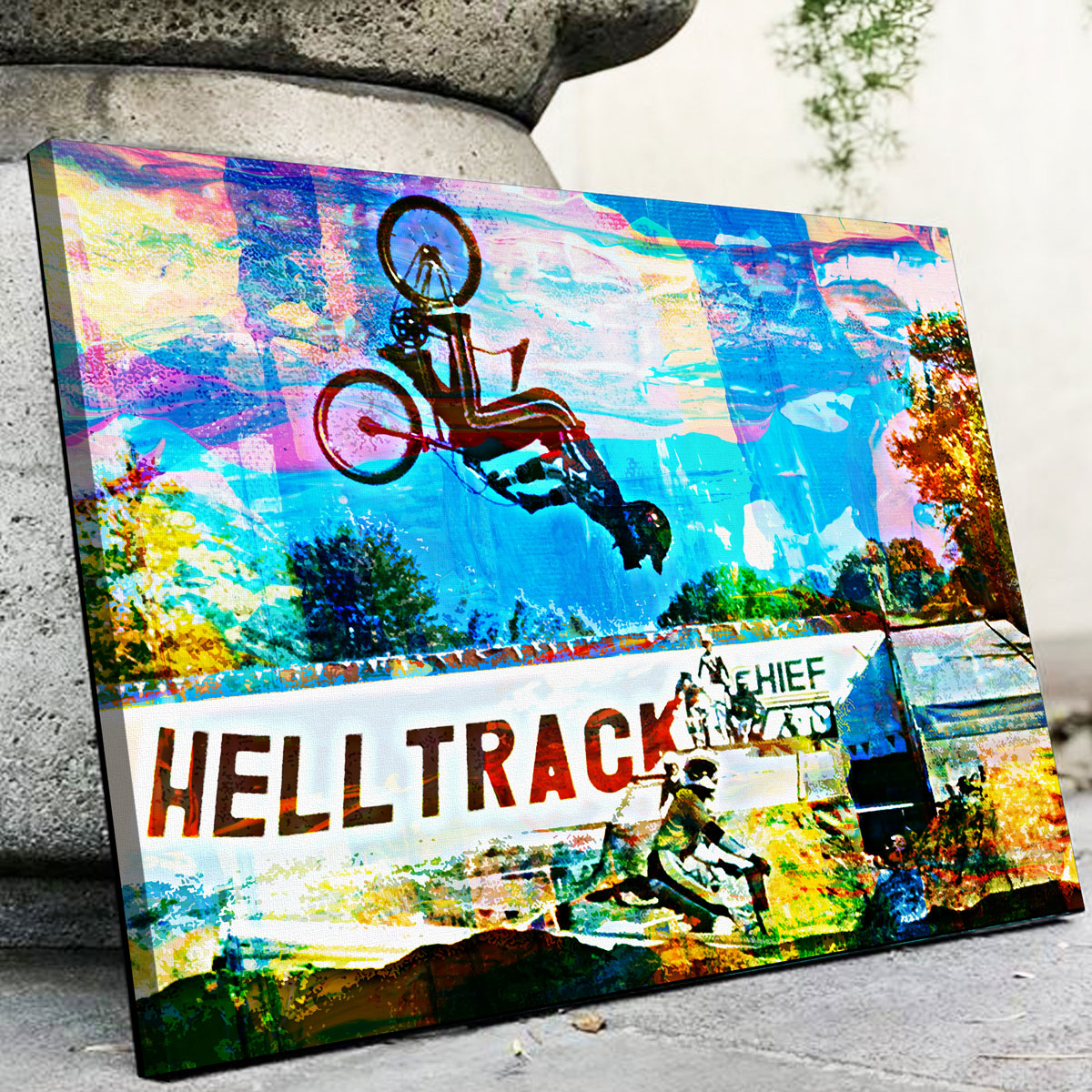 Stunning RAD Flip Wall Art - Handmade with Museum - Quality Canvas