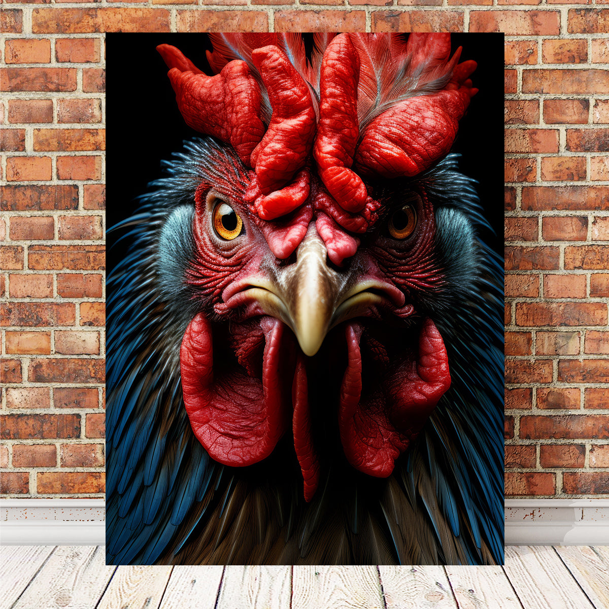 Stunning Rooster Black Wall Art for Home Decor