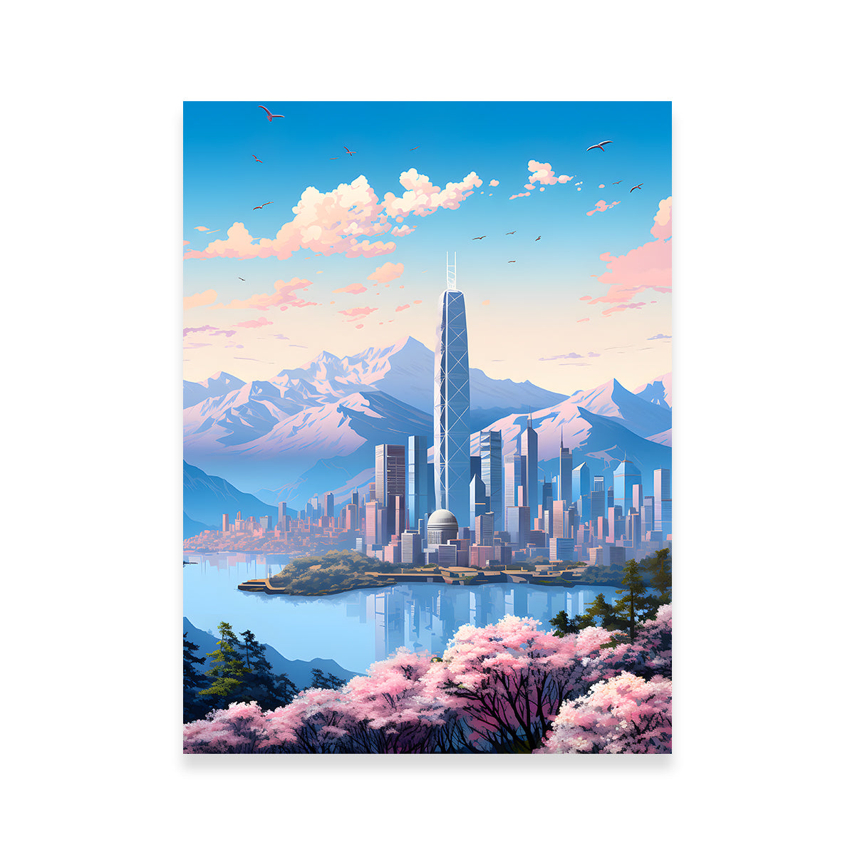 Exquisite China - Hong Kong Wall Art by Valth Graphics