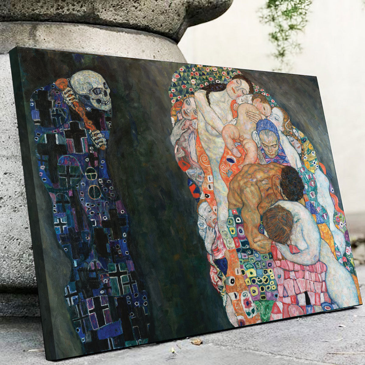 Gustav Klimt's Death and Life Stunning Wall Art