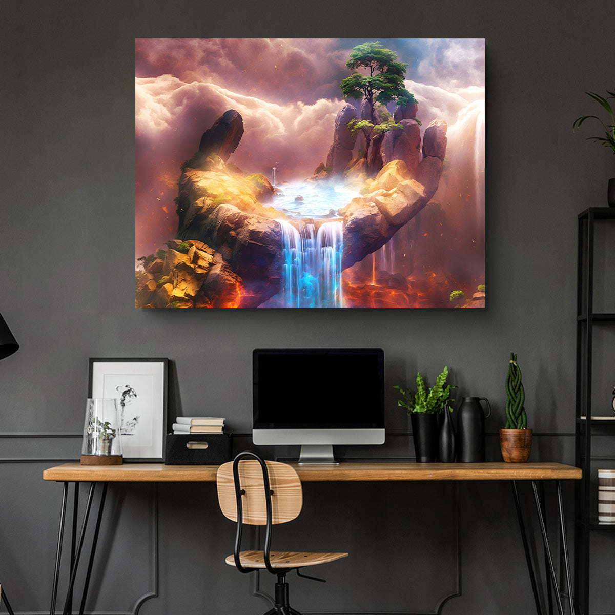 The Exquisite Artistry of Nature's Hand - Sustainable Kiln - Dried Pine Wood Framed Canvas Prints