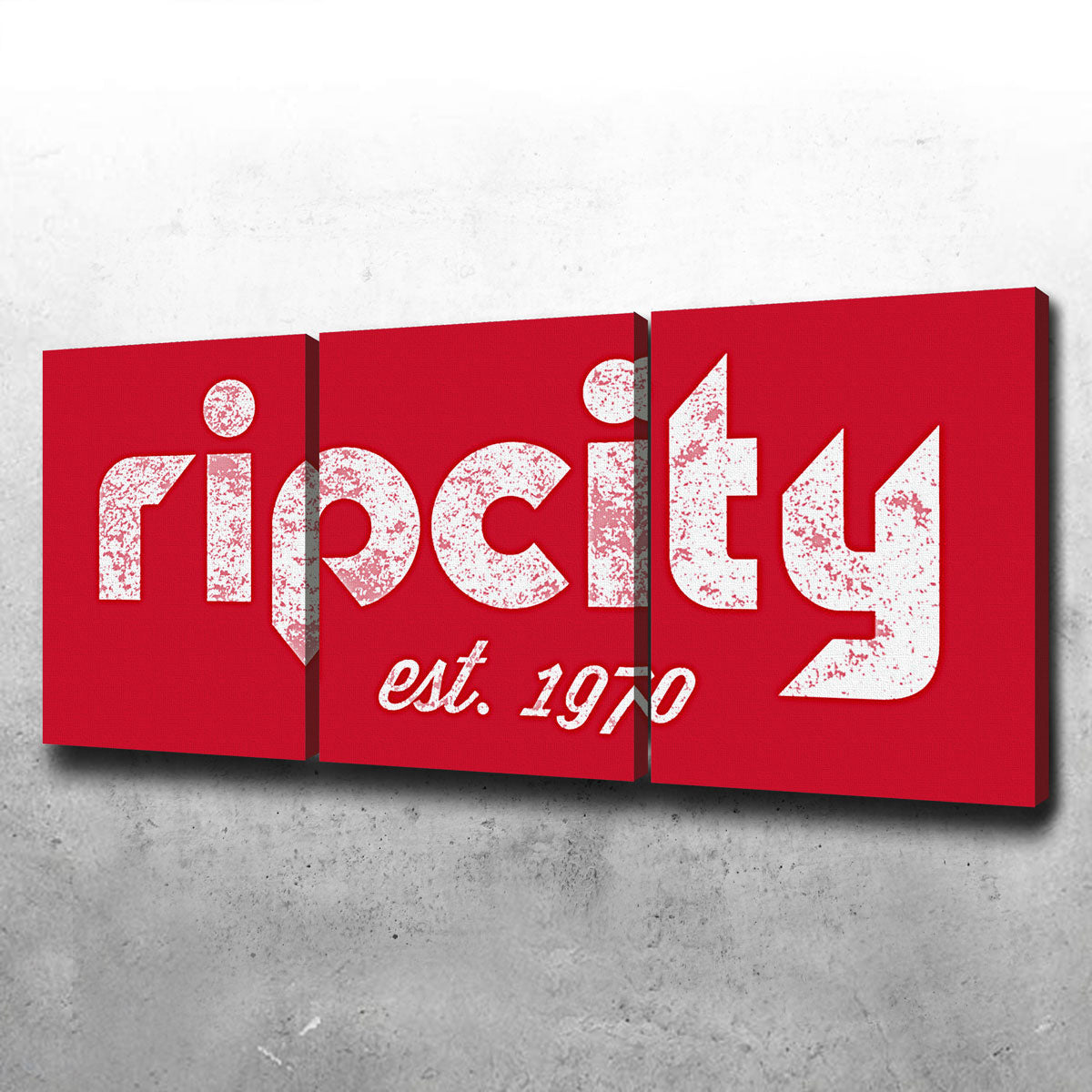Rip City Premium Wall Art - Sustainable Pine Wood Framed