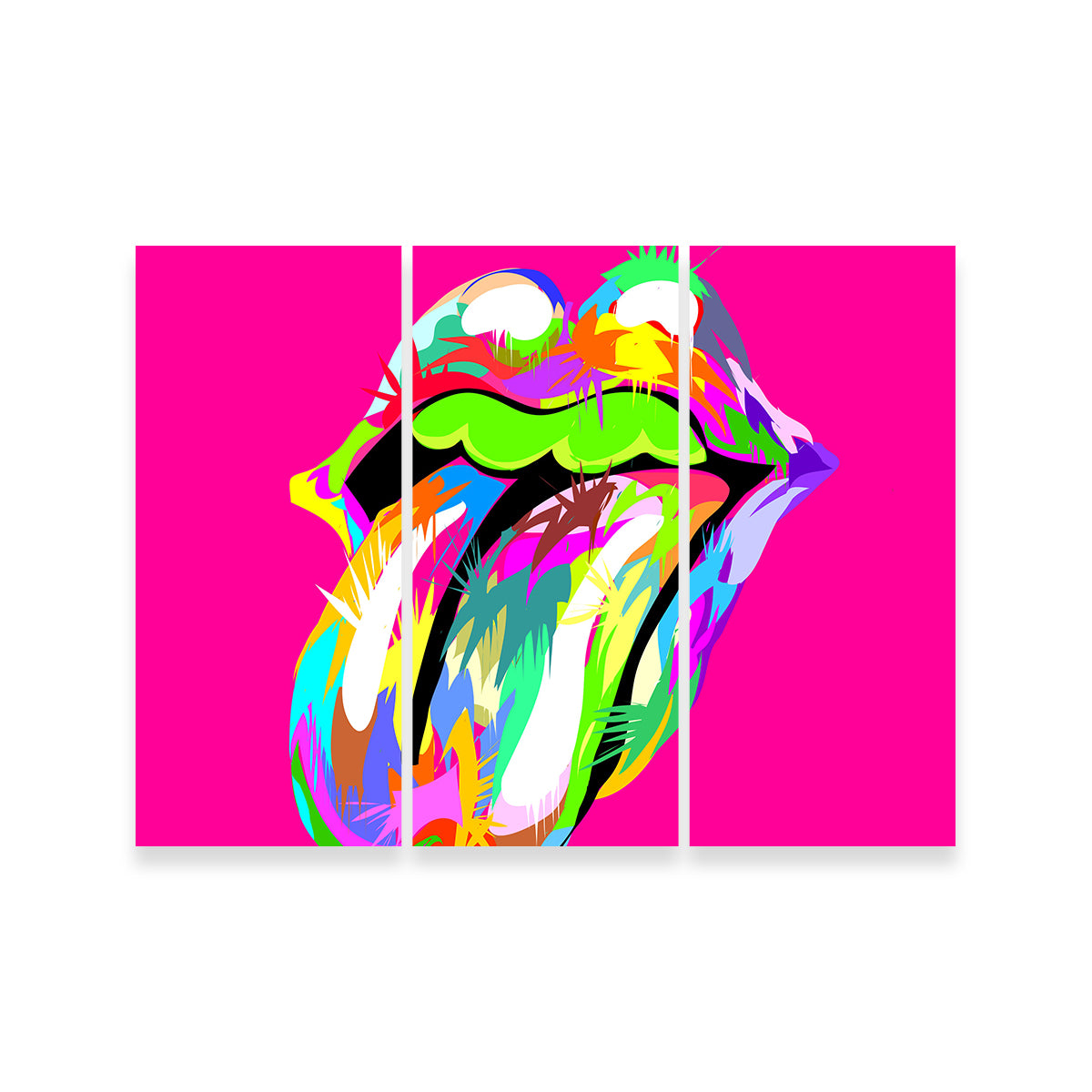 Cool Rolling Mouth Swag Wall Art for Stunning Decor