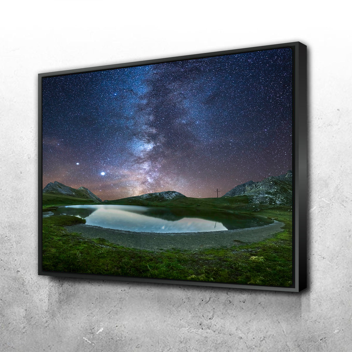 Exquisite Starry Lake de France Wall Art by Jeff Graphy