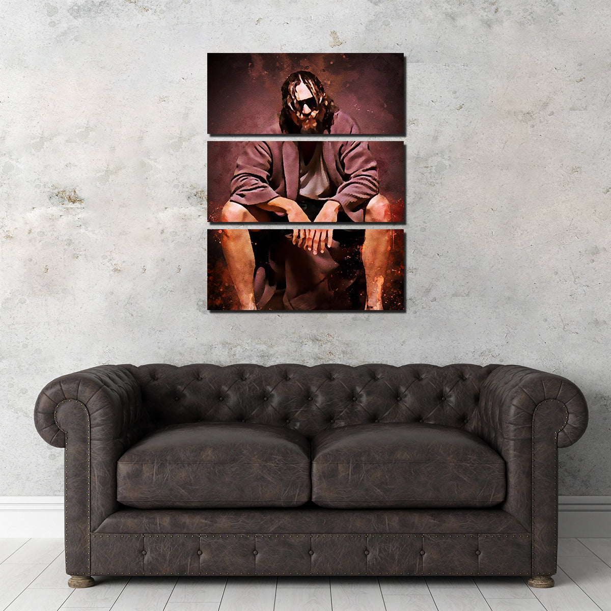 The Dude Toilet Wall Art - Stunning Kiln - Dried Pine Wood Framed Canvas